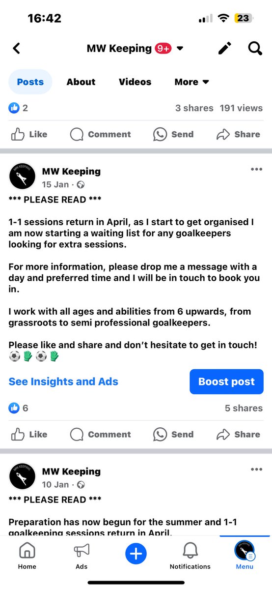 For anyone looking for 1-1 goalkeeping session, I am now in the process of booking people in for an April start. For more info, please drop me a DM. I’m currently working with ages 6+, from grassroots, up to semi professional level keepers. Please like and RT! ⚽️🧤