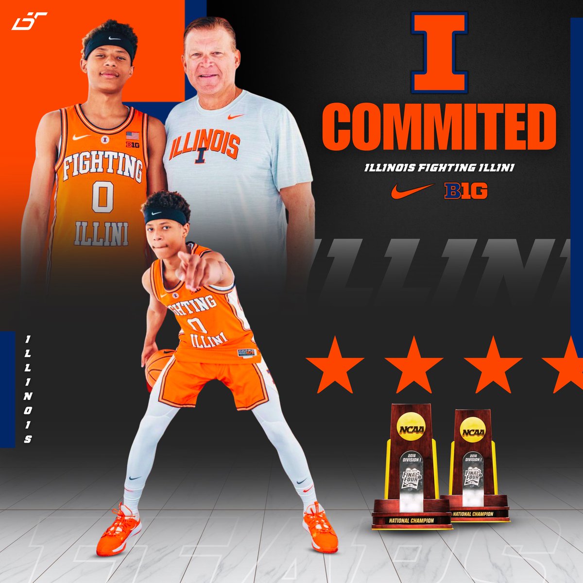 Jeremiah Fears has committed to Illinois! He chose them over Providence, Ole Miss, Michigan, Kansas, and others. The 2024 6’3 guard is ranked as a 4⭐️ and 44th overall via 247 Sports. @jeremiahfears2