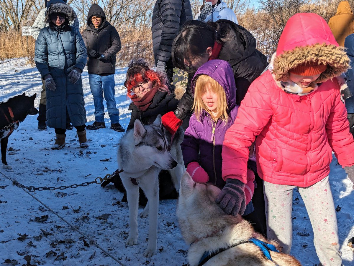 ChicagoParks's tweet photo. Missed the 1st Polar Adventure Days⛄️❄️at Big Marsh Park 11559 S. Stony Island Ave.? Join us on Feb. 17 for your next chance to enjoy sled dogs, live music, arts &amp; crafts &amp; storytelling all while sipping a hot cocoa ☕️!

👉Learn more at https://t.co/hA23UpOA1P. #WinterintheParks https://t.co/qgFh608Oon