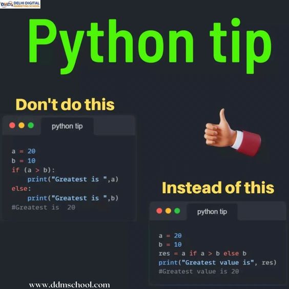 ShaniNomi3551's tweet image. "🐍✨ Mastering Python like a pro! Dive into these game-changing tips to supercharge your coding skills. From clever shortcuts to advanced techniques, let's elevate our Python game together! 💻🚀 #PythonTips #CodingWizardry #TechTuesday #ProgrammingLife"