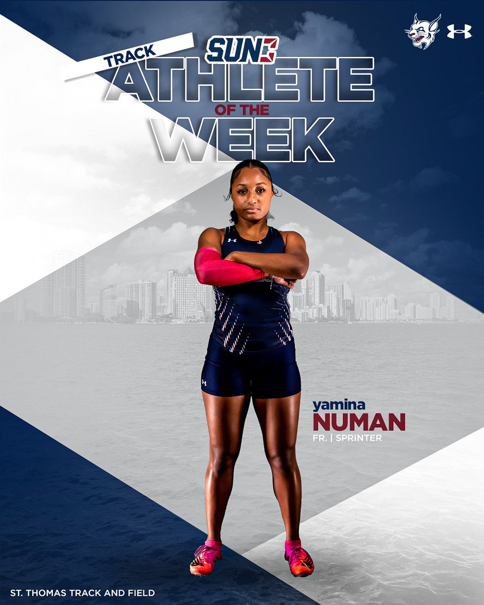 Freshman Standout 🤩 In just her first season Numan has qualified for the NAIA Indoor National Championship! Making her the first female to do so! #STUTrack // #GoBobcats