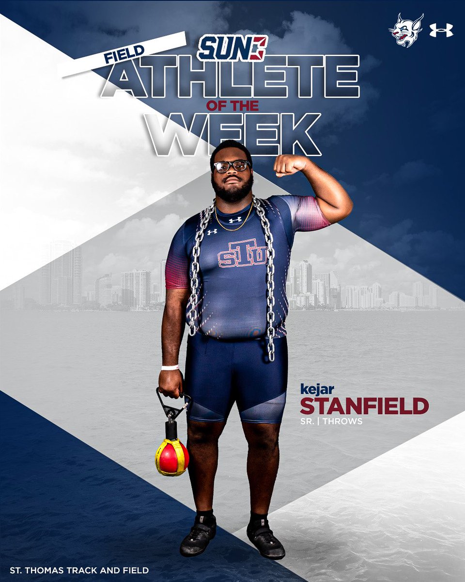 Stanfield sweeps a pair of wins and his way into the Field Athlete of the Week honors! 😤

#STUTrack // #GoBobcats