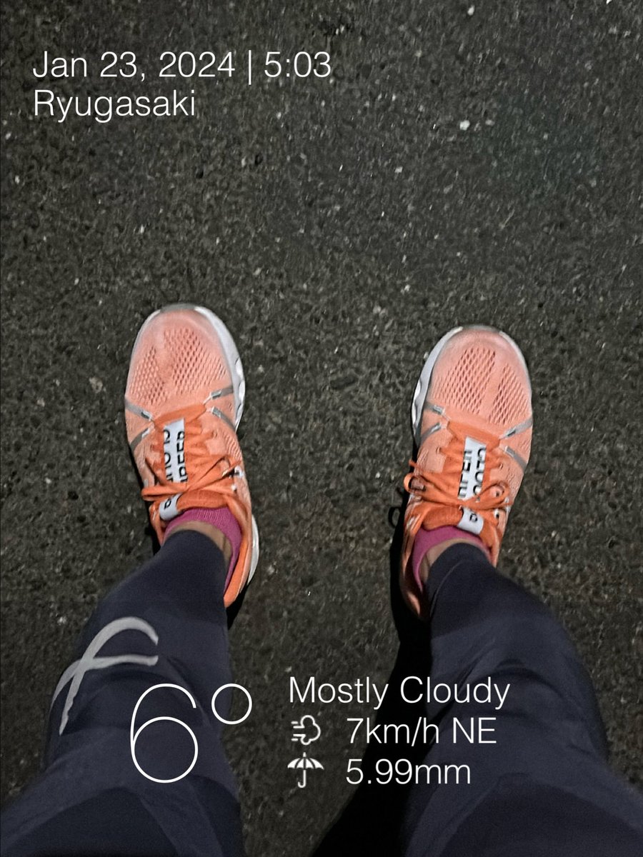 kavu's tweet photo. 2週間ぶり
#tabio #tabiosports #saysky #走ってるなう #朝ラン #running #ランニング初心者 #on #Cloudsurfer #onrunning #runoncloud https://t.co/snZL74Y9zu