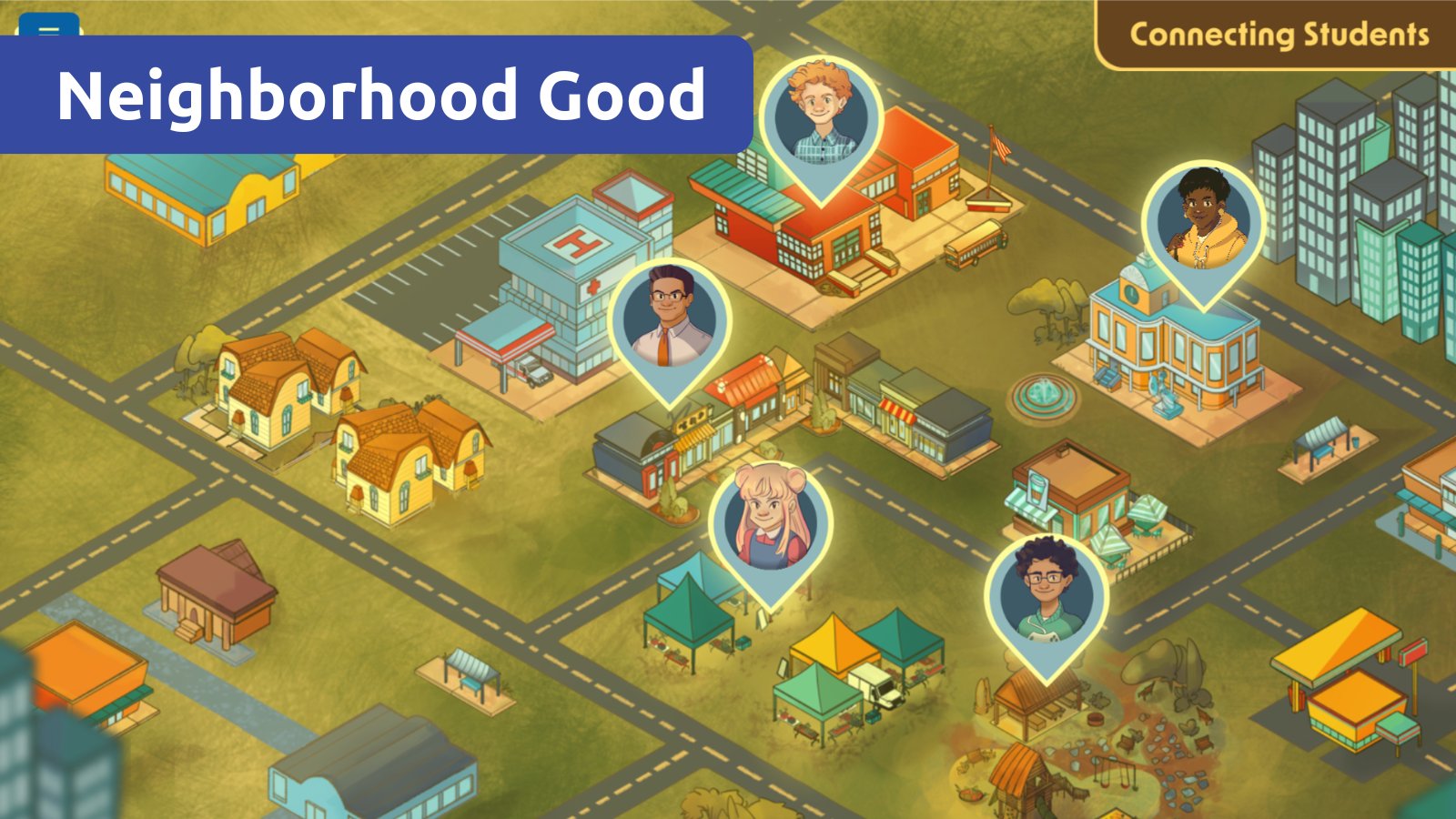 iCivics on X: We have a new game: Neighborhood Good! Meet with your  neighbors, make a plan, and do some good in the neighborhood. Challenge  your students to solve familiar problems in