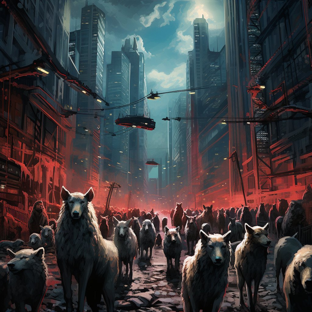 MonkeyArmyy's tweet photo. 🇪🇸 El Rebaño  

🇬🇧 The Herd  

#ai #art #graphicdesign #midjourney #7hemonkeyarmy

https://t.co/y6rofACV0l https://t.co/BfiDn7UEtZ