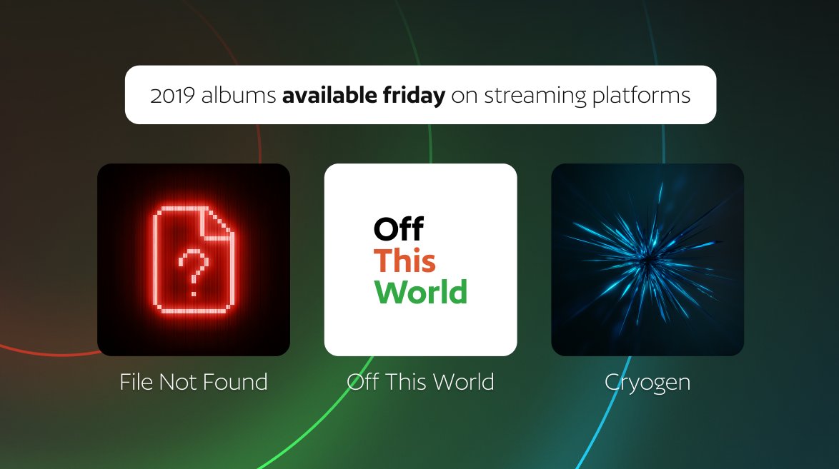 hubziii's tweet photo. hi, been a while, don't use this site anymore but i'm here for an update!

3 of my albums from 2019, File not Found, Cryogen, and Off This World, will be releasing on streaming platforms on friday!

presave:
https://t.co/J6hu95cYgw
https://t.co/XM8DXihKta
https://t.co/xDrHZXGnER https://t.co/o3dljoQGnx