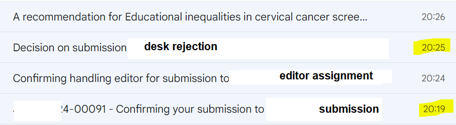 boruvka_a's tweet photo. "After careful consideration..."
If this isn't a record, what is? Share your shortest submission to rejection time! 🤗#phdlife #deskrejection #academictwitter https://t.co/Tgw2h2QfiE