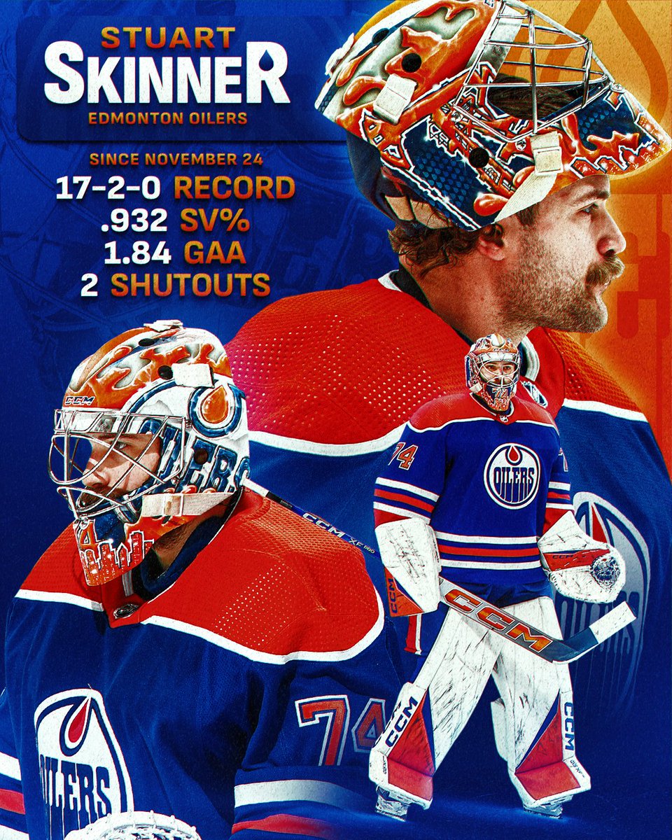 NHL's tweet photo. Stuart Skinner has been simply stellar. 🤩 https://t.co/GBNyYh1QHi