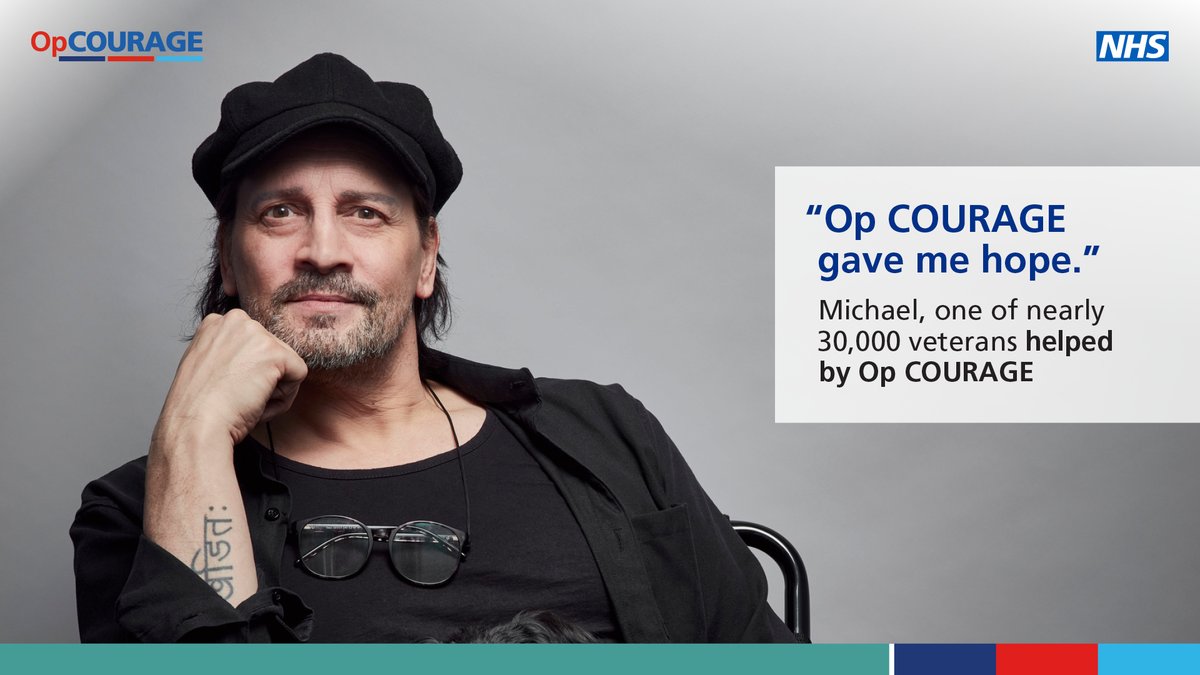 If you’ve ever served in the UK Armed Forces, are struggling with your mental health and live in England, Op COURAGE is here to help.

Op COURAGE is a dedicated NHS mental health service developed by veterans, for veterans. 

Visit👉 nhs.uk/opcourage