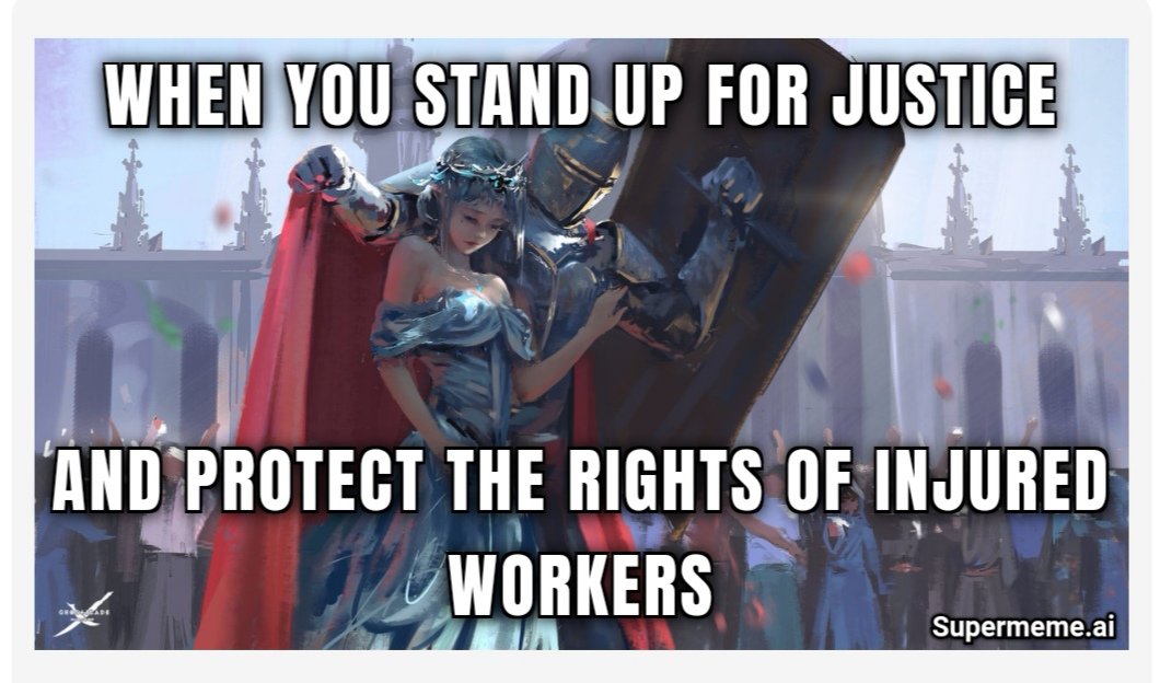 💪📣Standing up for Justice and Protecting the Rights of Injured Workers is not just a choice; it's a responsibility we all share. 
❣️✨Let's be the voice that speaks for those who need it most. #JusticeForWorkers #StandUpForRights