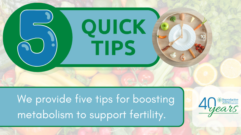 Did you know that maintaining a healthy metabolism can not only increase #fertility but support mom's and baby’s health too? bit.ly/3TZztpg