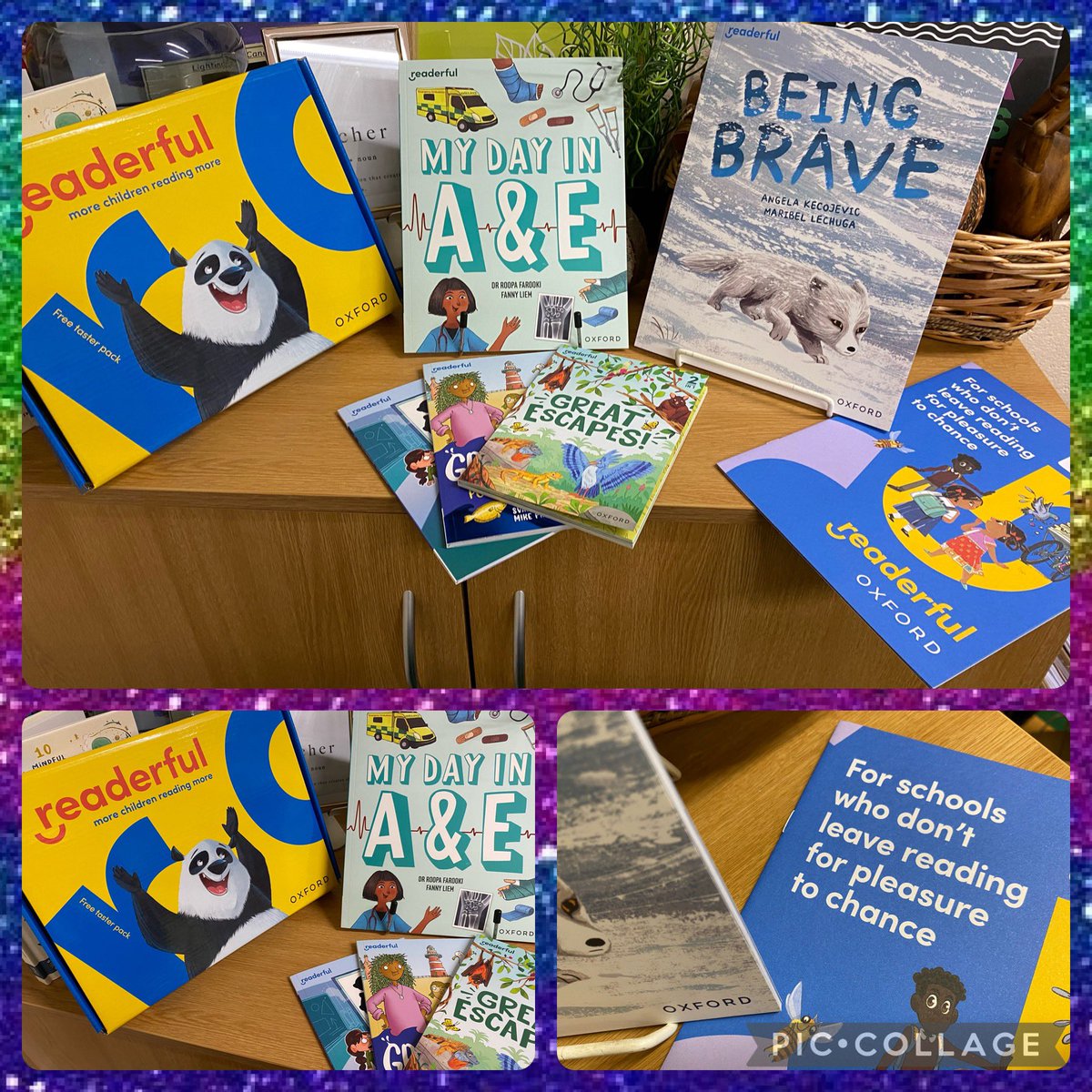 BranstonInfant1's tweet image. A very exciting visit from @OxUniPress to deliver our prize for our Christmas Fred antics #NativityFred! Also love the *NEW* #readerful reading for pleasure books. Thank you for the taster pack! @RuthMiskinEdu @WSHEnglishHub 🐸