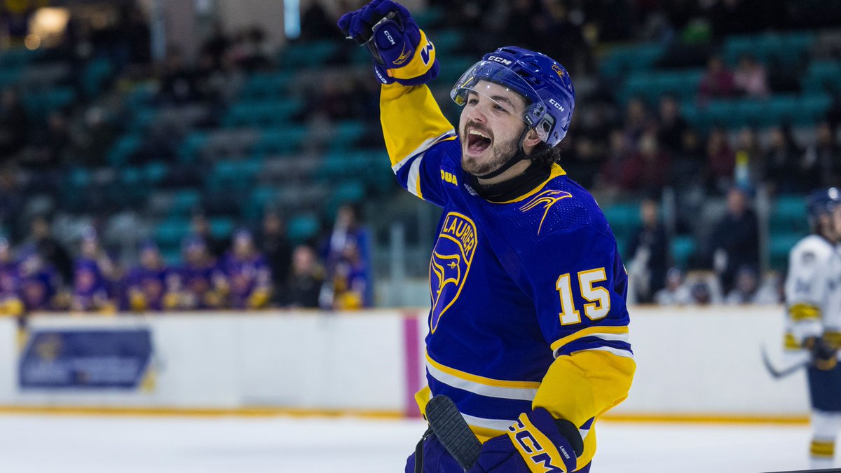 WLUAthletics's tweet image. 🏒 MHOCK Recap: Christian Propp made a career-high 48 saves and leading scorer Sam Rhodes netted the game-winner in @LaurierHockey's shootout win over @WindsorLancers on @LaurierAlumni Hockey Day.

📰 Story: tinyurl.com/ysssp7ef

#SoarAbove
📸 @MPHcentral