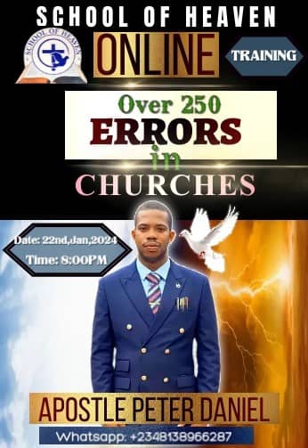 Apostle Peter Daniel (@apostlepeterdan) on Twitter photo Come to school of Heaven online Come to school of Heaven online