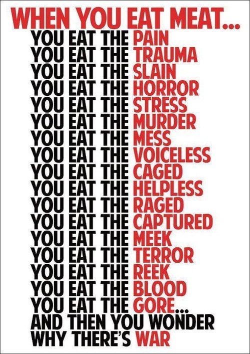 When you eat meat...