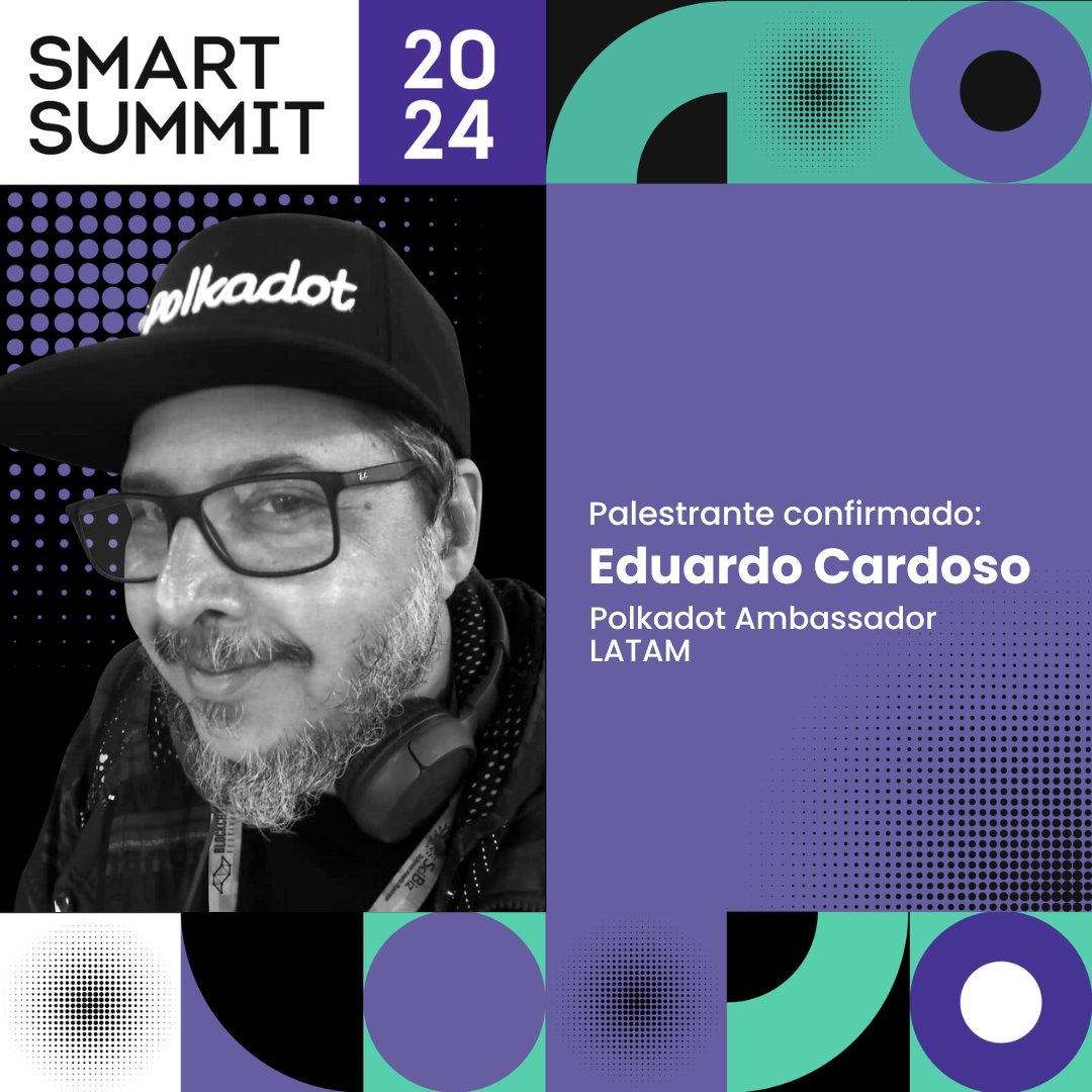 I will be present as a speaker at Smart Summit 2024. 

25th and 26th of January at EXPO MAG.
 • Topic : The Future <a href="/Polkadot/">Polkadot</a> 

My presentation will be on JAN 26th, at 3pm, in the Digital Finance, curated by the Blockchain Rio Festival.
 
Registration 
forms.gle/WmB55pV2A2zkUG…