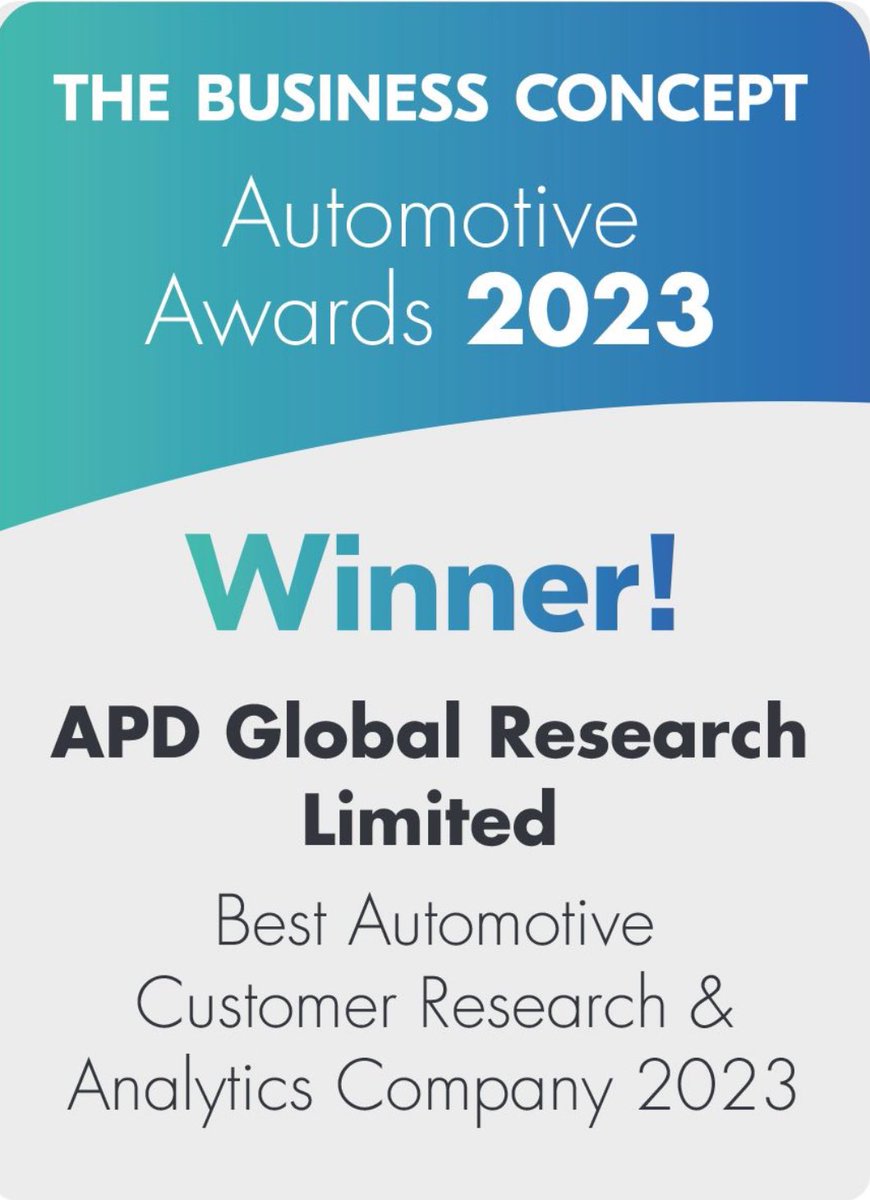 2024 is already proving to be a year of success for APD Global Research! 

Thrilled to announce that our innovative channel research has been recognised, providing impactful online reporting &amp; actionable insights.

For more information on the award, go to: lnkd.in/ehe8GXjC