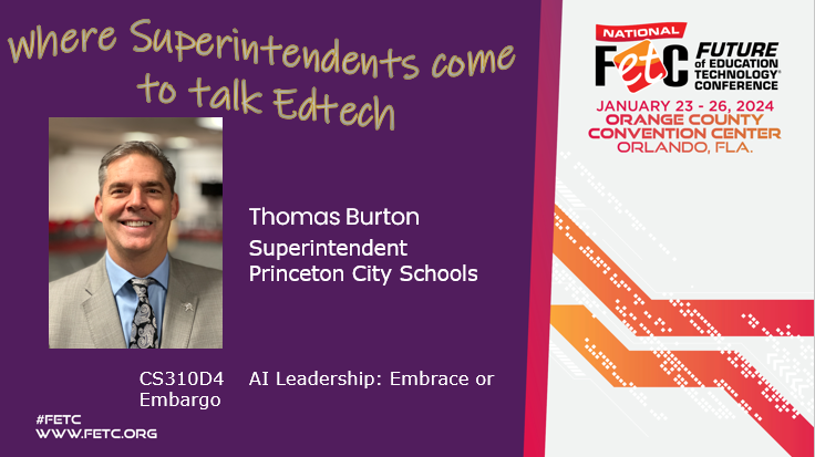 #FETC: Where Superintendents come to Talk #edtech! Proud to have @tdbempower presenting @FETC. Add these sessions to your District Administrator planner! Join us this week! @DA_Leadership #SuptChat #edleaders #edchat #edtechchat #tlchat #PLN #PDMatters