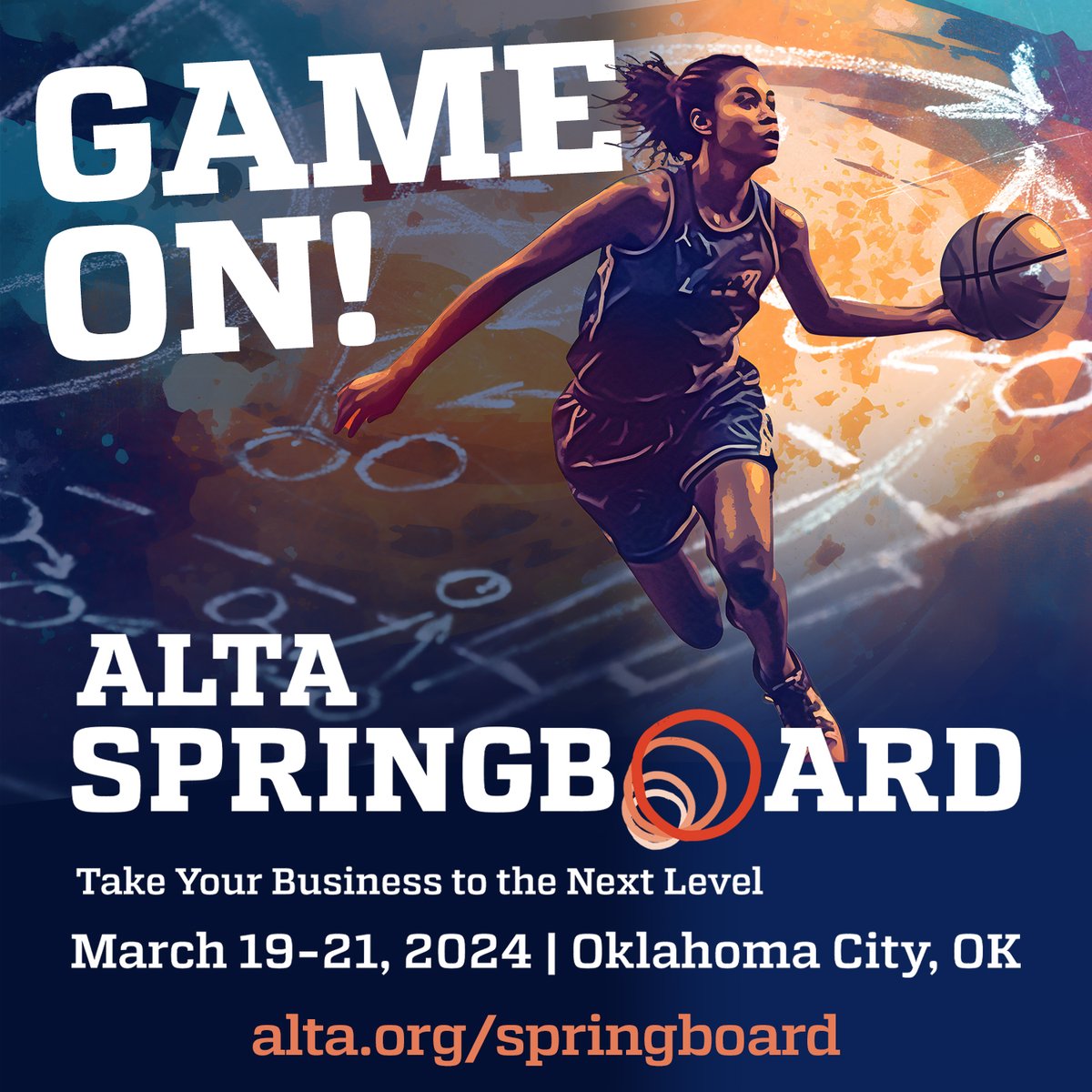 ALTAonline's tweet photo. Game on: Take advantage of the #EarlyBird rate for #ALTASPRINGBOARD before it flies away!
Register by Jan. 31 and save $100 on your member or non-member registration.
Join your friends March 19-21 in Oklahoma City, OK.
Register: https://t.co/7mB9mS5Dra
#realestate #insurance https://t.co/Uh3SfJOIKC