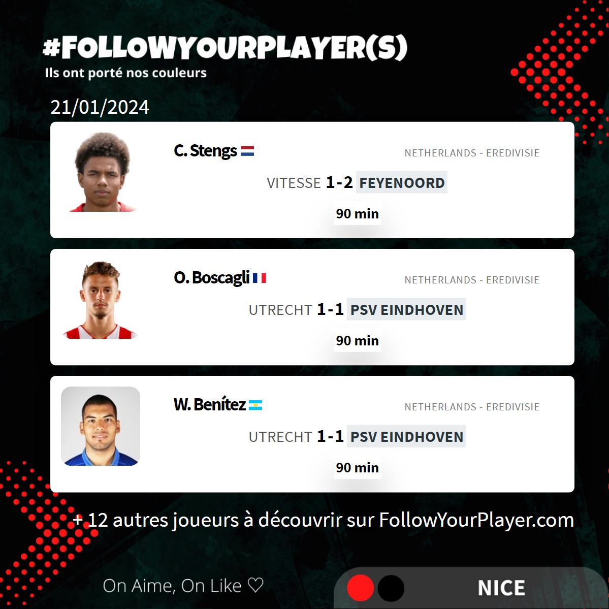 FollowYouPlayer's tweet photo. #NICE π΄β«
π«π· Ils ont portΓ© nos couleurs π₯
#OGCNice #Team
π https://t.co/PG5jRPc9UK
#Followyourplayer(s)
#Ligue1 #Ligue1UberEats #football #sport
π«π· On Aime, On Like β‘ https://t.co/Osw5BHhg2j