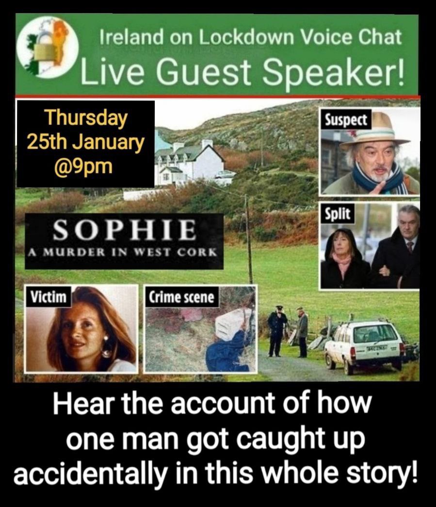 Live here on Thursday Night in Voice Chat
t.me/irelandlockdown