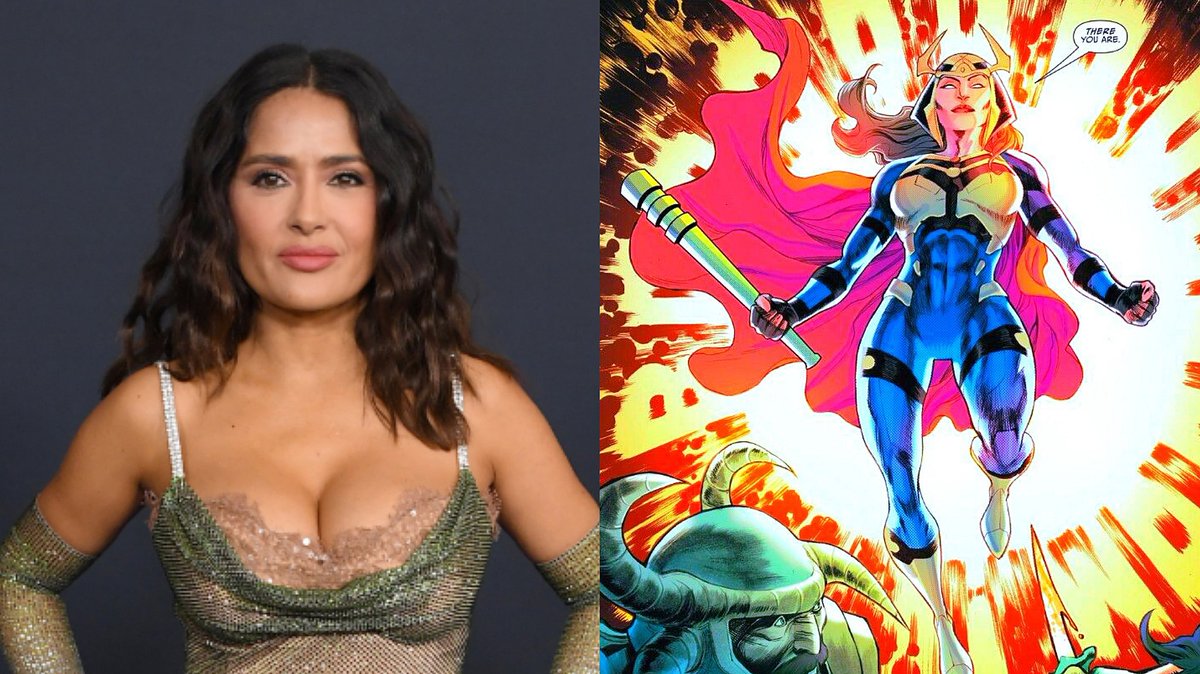 Ethan_sum_nerd's tweet photo. Cast @salmahayek as Big Barda in the #DCU @JamesGunn https://t.co/2OTr7W30aN