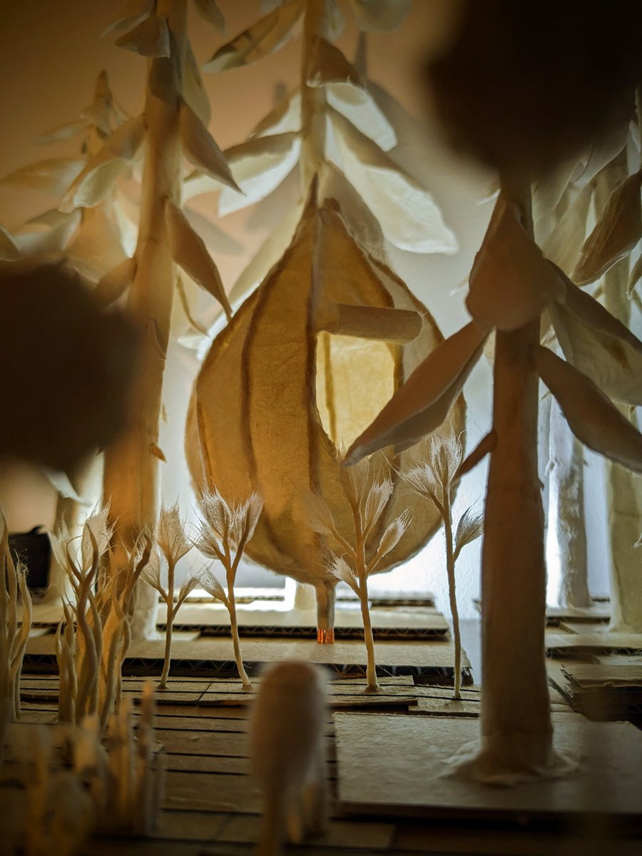 Plants, trees, houses.. forest is coming together. Time is slipping through my fingers, but a little bit more needs to be done.