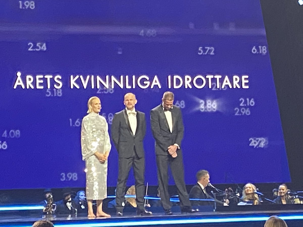 Reunion 🥇🥇🥇 Aten 2004 på #idrottsgalan 20 år senare för att dela ut priset till årets kvinnliga idrottare