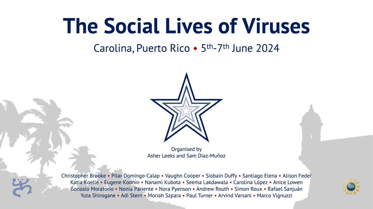 Announcing the Social Lives of Viruses 2024!

Do you study social evolution in viruses? Do you want to?

Join us in Puerto Rico this June for a 50-person meeting dedicated to viral sociality. All costs covered.

Apply here: forms.gle/sHTEcHJjryDhHq…

#LoveVirology
#SocialViruses