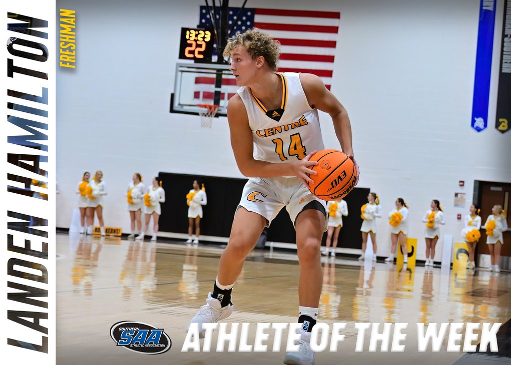 🏀 | After yesterday's game-winner, Landen Hamilton of @Centre_Bball has been named the SAA Men's Basketball Player of the Week! #RollKerns

centrecolonels.com/news/2024/1/22…