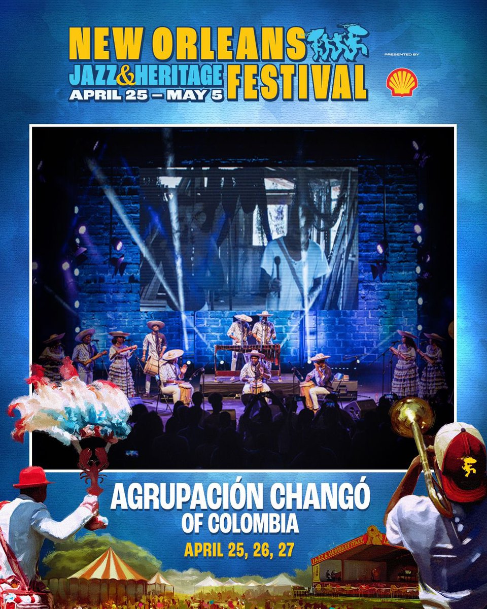 Agrupación Changó (@changogrupo) on Twitter photo Que alegría contarles que estaremos participando en el <a href="/jazzfest/">New Orleans JazzFest</a> durante este primer trimestre del 2024.
¡Agenden la fecha para que no digan que no les avisamos! Que alegría contarles que estaremos participando en el <a href="/jazzfest/">New Orleans JazzFest</a> durante este primer trimestre del 2024.
¡Agenden la fecha para que no digan que no les avisamos!