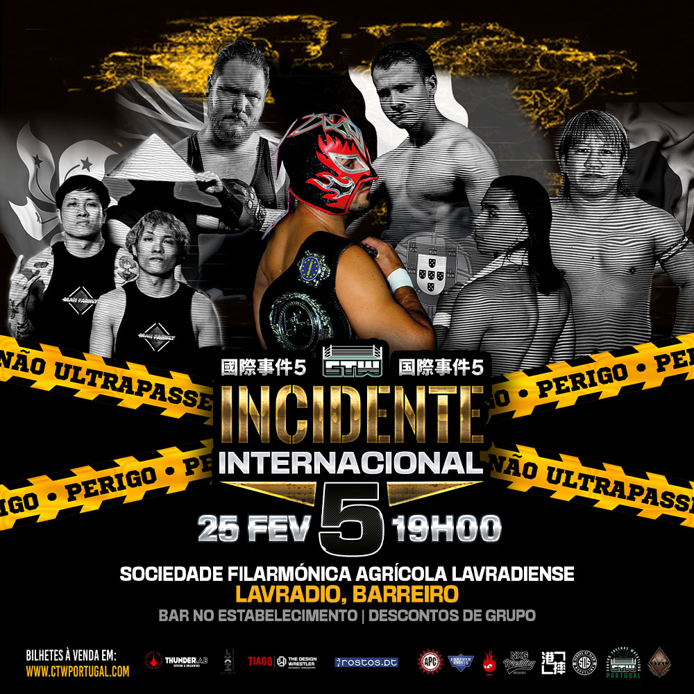 Incidente Internacional 5 no Barreiro‼️ O Barreiro pediu mais Wrestling… O Barreiro pediu mais CTW! Compra já o teu bilhete em: ctwportugal.com 🎟️🎫 #wrestling #lutalivre #sfal #barreiro #lisboa #uk #japan #portugal #hongkong #ctwportugal #heatuppw #mundo