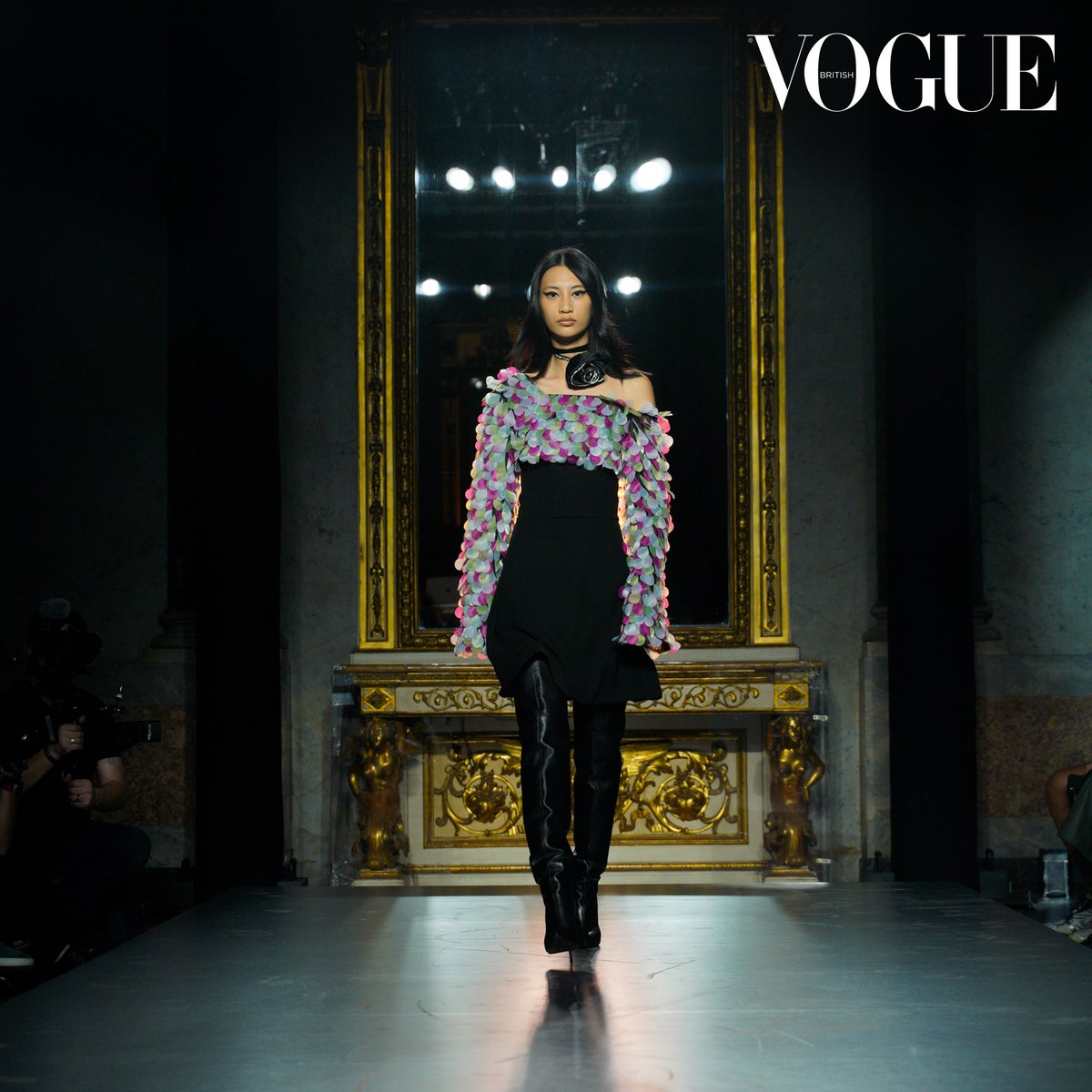 Nanswear's tweet photo. The February 2024 Issue Campaign of British Vogue features the Dark Garden Set from the Diplopia Spring/Summer 2024 collection. https://t.co/VIA43J1May