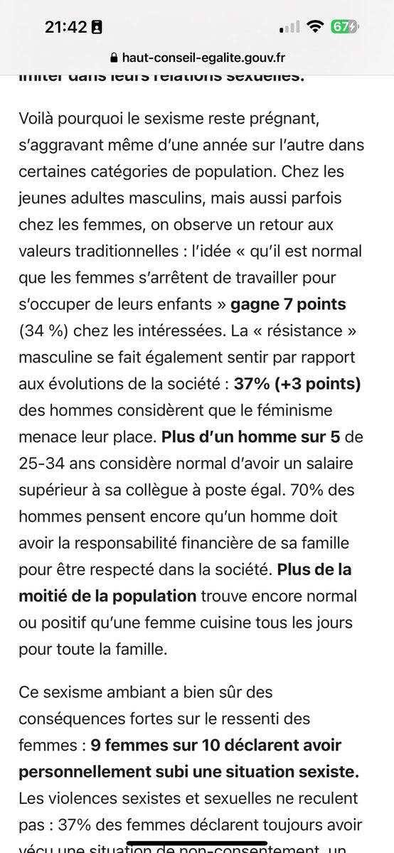 « Non mais c’est bon les féministes avec leur combat d’arrière garde. Il n’y a plus de problème en 2023 » » 🤡