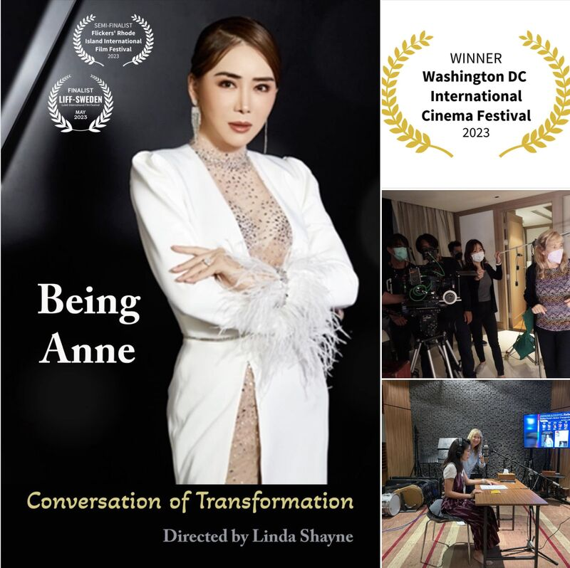 LindaShayne's tweet photo. Honored. Thank you to Anne Jakrajutatip and the wonderful CREW and TEAM of "BEING ANNE" for our award from the Washington DC International Cinema Festival. #writer #director #femalefilmmaker #awardwinning #documentary #filmfestivals https://t.co/LpRk8r5FiG