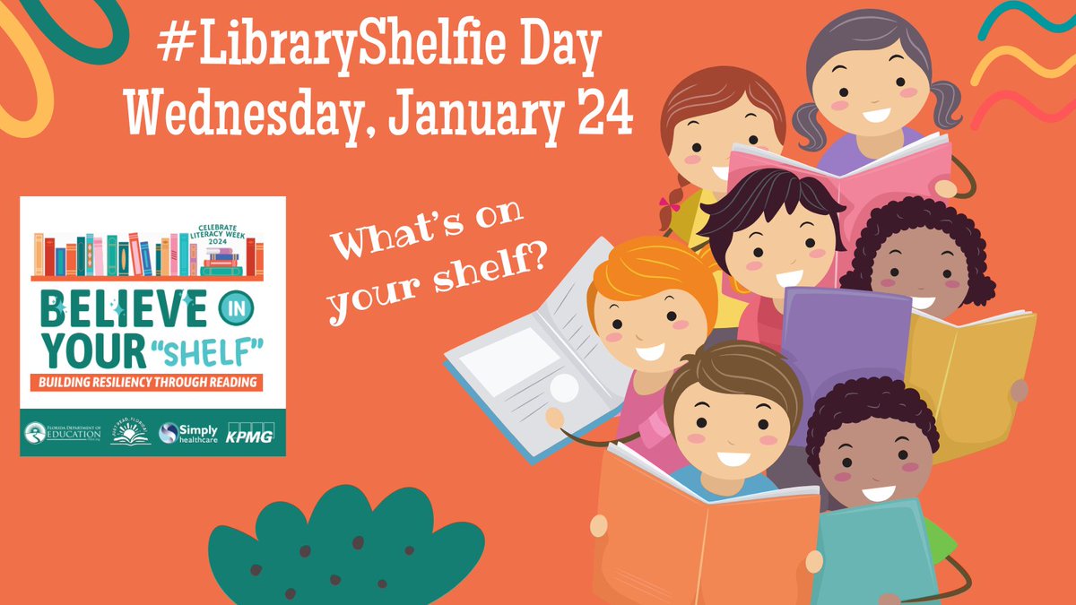 Let's Celebrate Literacy Week by posting a #LibraryShelfie today! Tag @CDLocps and #OCPSreads when you share your favorite books or your favorite library shelf! We can't wait to see all the books and all the 'shelfies'! Believe in your 'shelf'!