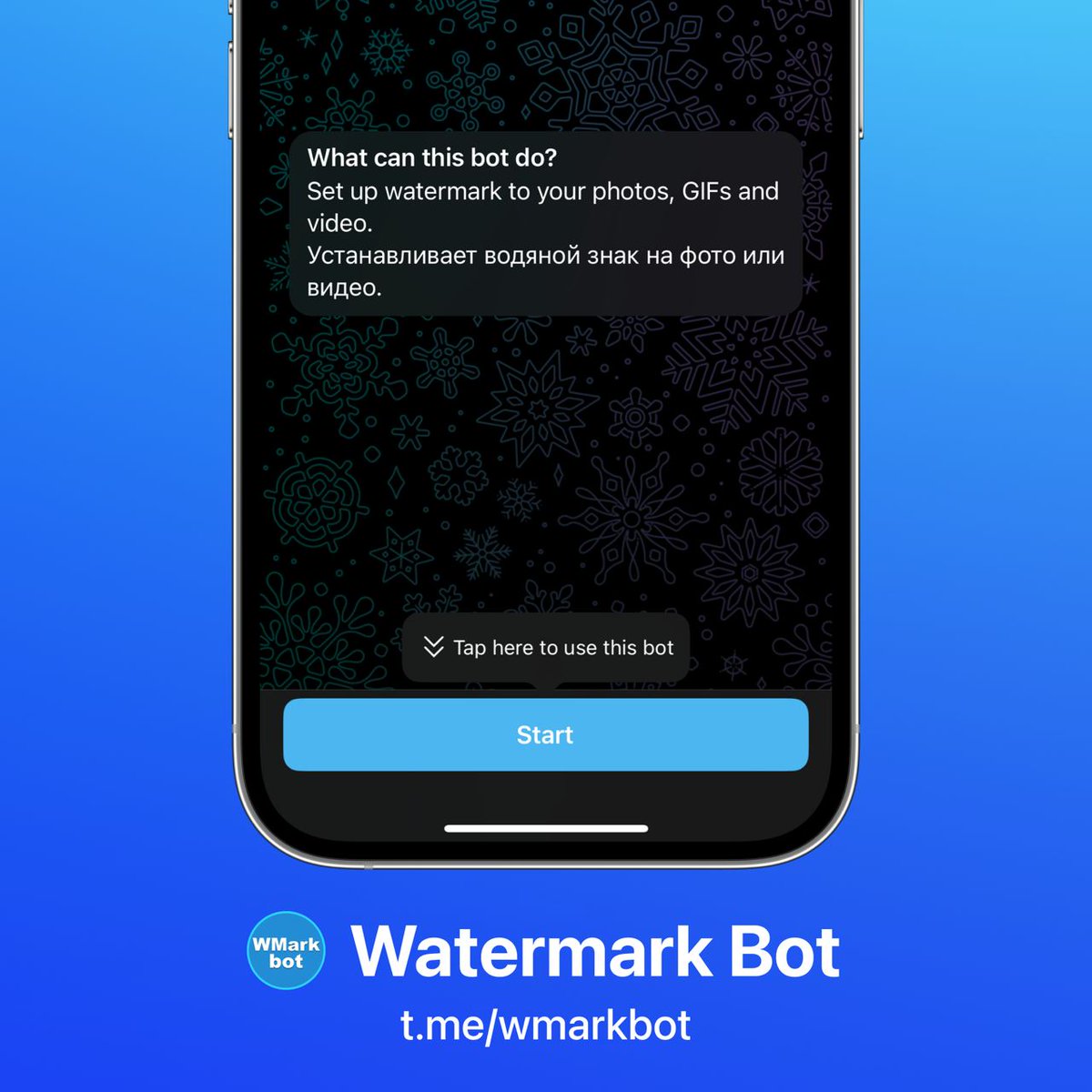 tappscenter's tweet photo. 🖼️ Secure your media with Watermark bot on Telegram! Add custom watermarks to photos, GIFs, and videos, protecting your digital content.

📸 Key features:
— Intuitive watermark creation with preferred text and image.
— Flexible background, transparency, and positioning options.
— Multiple watermark designs and easy switching.

🛡️ Discover Watermark bot for a professional and secure touch to your content!

Watermark on Telegram: https://t.co/2xcX9kiX2x
More apps on Telegram: https://t.co/yArw6E5d1l