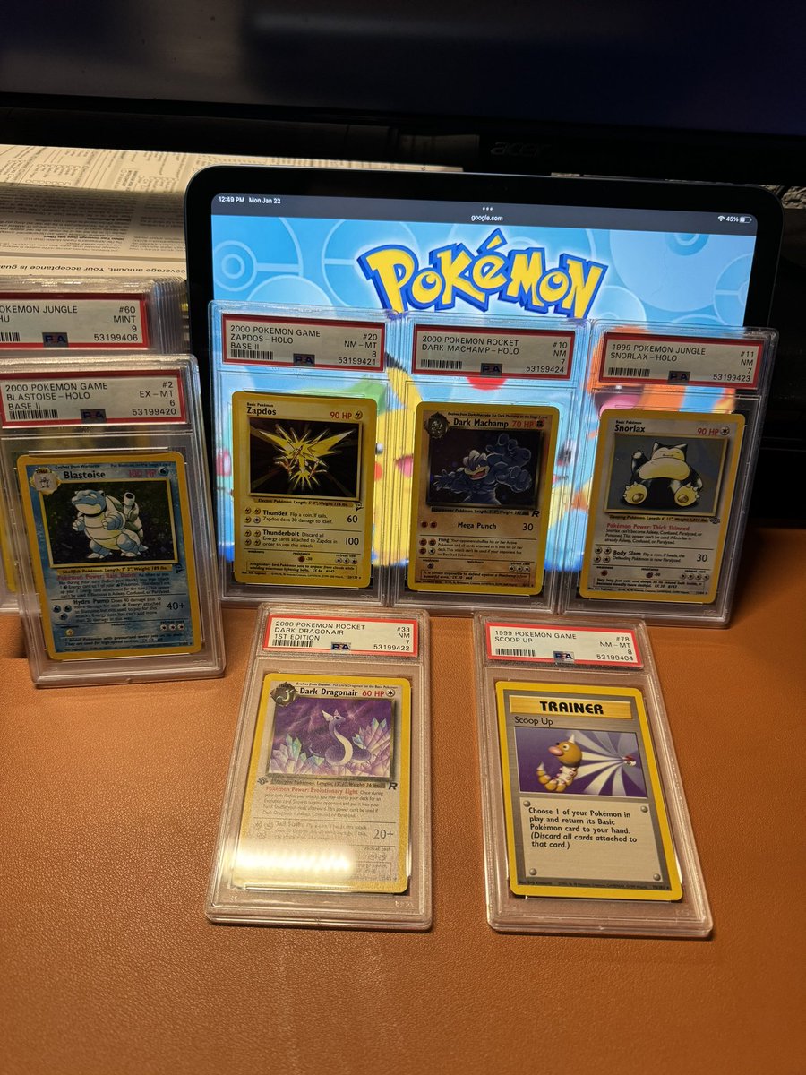 CardboardGuy1's tweet photo. Any of my followers still alive? Been a long minute. Found a ton of slabs cleaning out my desk and need them gone. DM for prices! https://t.co/vajvhBe5sl