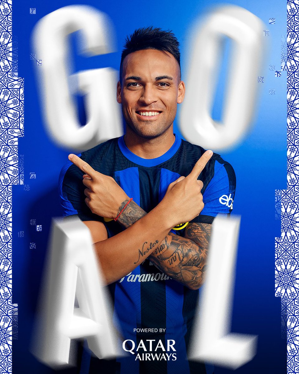 Inter_es's tweet photo. 91' ¿Quién si no? 🐂🐂

Powered by @qatarairways
#ForzaInter #SupercoppaItaliana #NapoliInter https://t.co/YAyOyp90wl