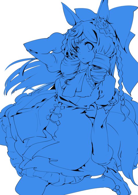 【SKEB進捗】線画終了…今から色置いて行きます… 