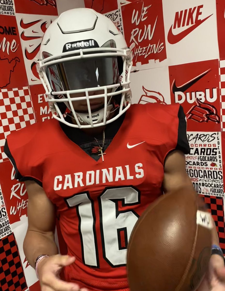 MasonZiegler6's tweet photo. Thank you @CoachBruneyW_U @Coach_McNeely_ @zachmartin34 @Coach_Clift and the rest of the @WheelingU_FB Coaching Staff! I had a great time on my Official Visit today! Look forward to talking with you guys soon! #GOCARDS #DubU https://t.co/uh2QA0a0l9