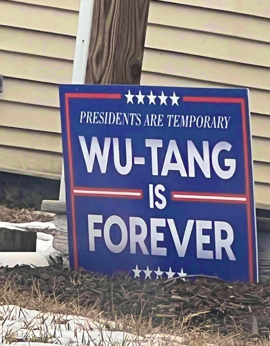 Presidents are temporary. #wutangisforever