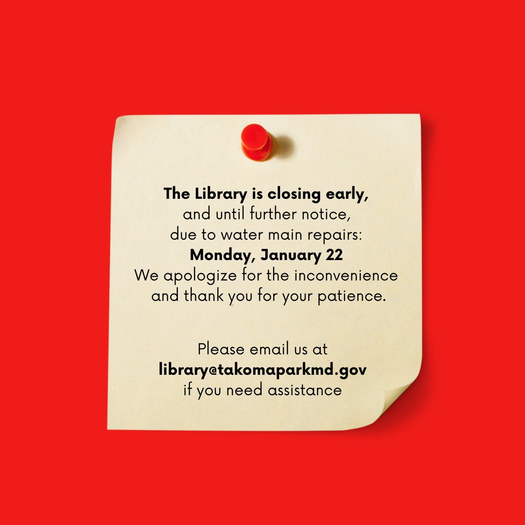 Takoma Park Maryland Library tweet media