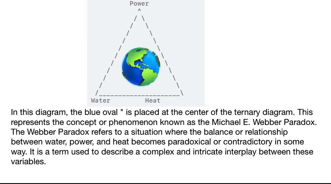 🌐🔥💧 The recently unearthed Webber paradox extends far beyond #ERCOT. It suggests trilemmas like food security/soil health/climate; electrification/rare earths/geopolitics; energy/environ/economics; life/liberty/…? Brace yourself..🌱💡💪 @MichaelEWebber @EnaudGrufli @DrOz