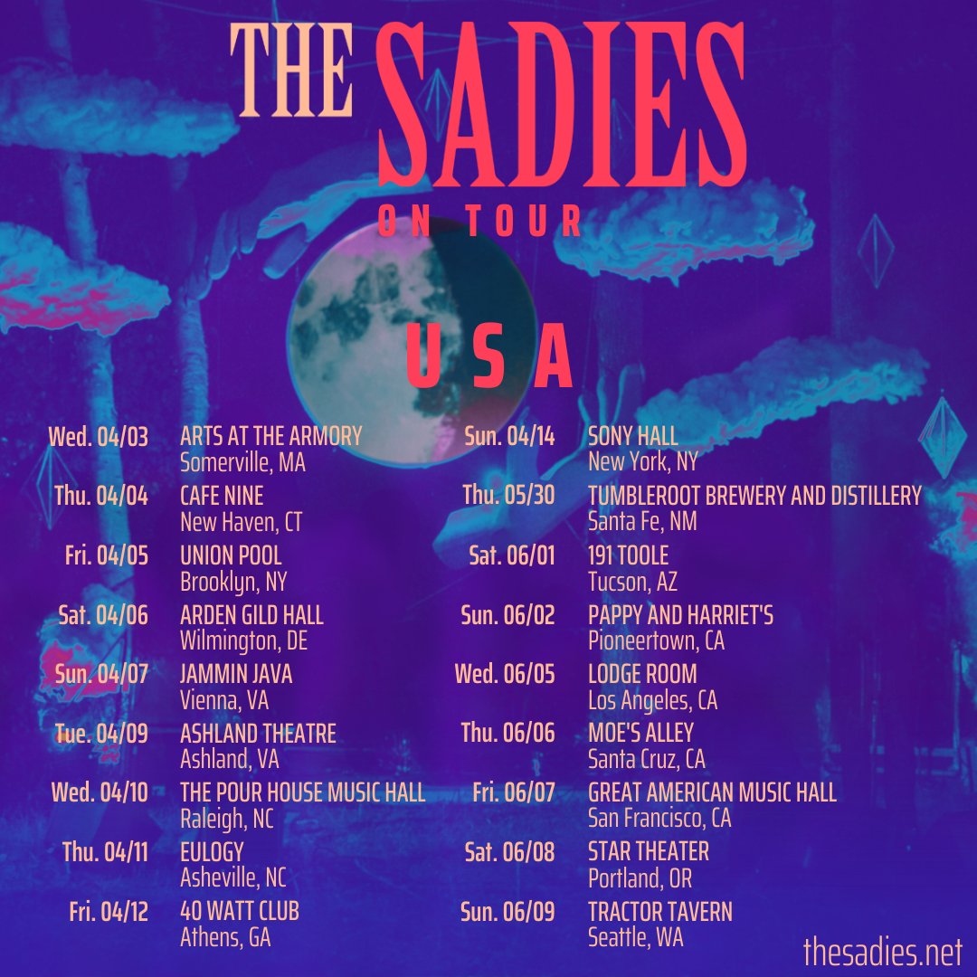 The Sadies are heading back to the US in April, May and June. Grab your tickets at thesadies.net/tour