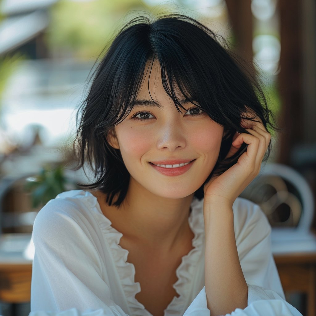 misschatgpt's tweet photo. Midjourneyあまり使っていなかったけど
v６の登場で最近頻繁に使うように💭

ナチュラルな美女が生成できるので
案件によってはSDではなく
Midjourneを使うことが増えた！

プロンプトもChatGPTで
生成できるのであまり考えず
画像を生成できて便利すぎる🥺

使えそうなプロンプトまとめて配布します🩵 https://t.co/EcSusX8ekS