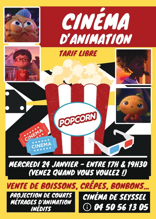 Mercredi 24 janvier 2024 séance Cinéma d’animation (entrée et tarif libre) proposée par la MFR du Pays de Seyssel 📍 Cinéma Le Condate Tous les profits réalisés seront reversés à la fondation Atlas Kinder, en soutien aux orphelins victimes du séisme au Maroc