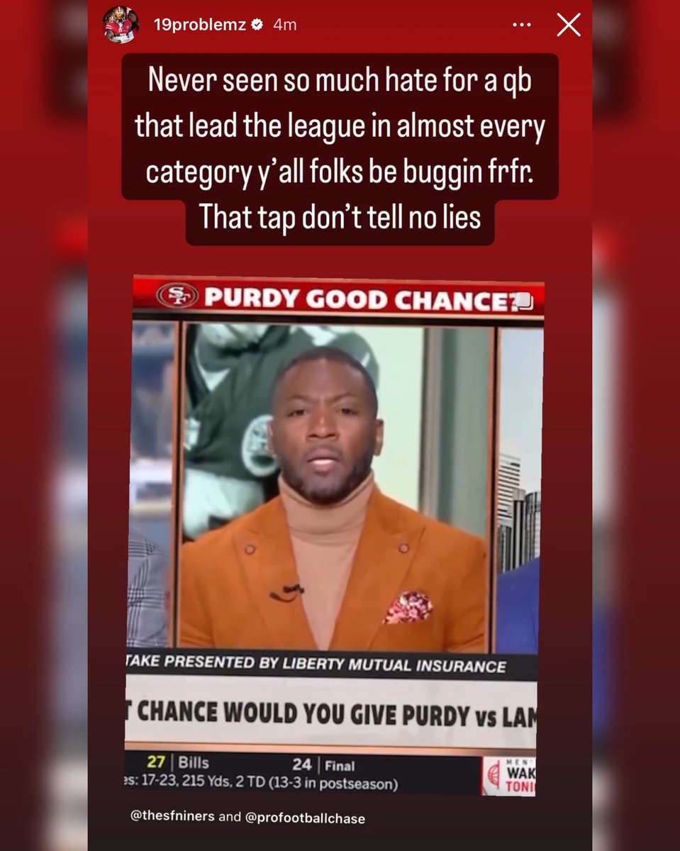 TheSFNiners's tweet image. #49ers Deebo Samuel defends Brock Purdy:

“Never seen so much hate for a QB that lead the league in almost every category y’all folks be buggin frfr. That tape don’t tell lies”