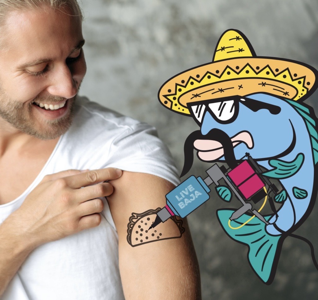 Tacos are for LIFE. 🌮💪😉 #TACODELMAR #livebaja #tacotattoo