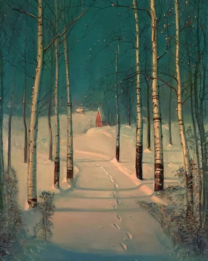 Колку е спокојно помеѓу брезите, отидов на прошетка, убава вечер на сите 💖